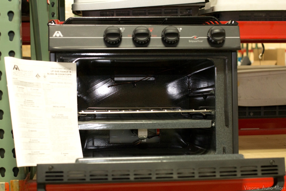 RV Appliances USED RV/MOTORHOME ATWOOD BLACK RANGE OVEN - 3 BURNER