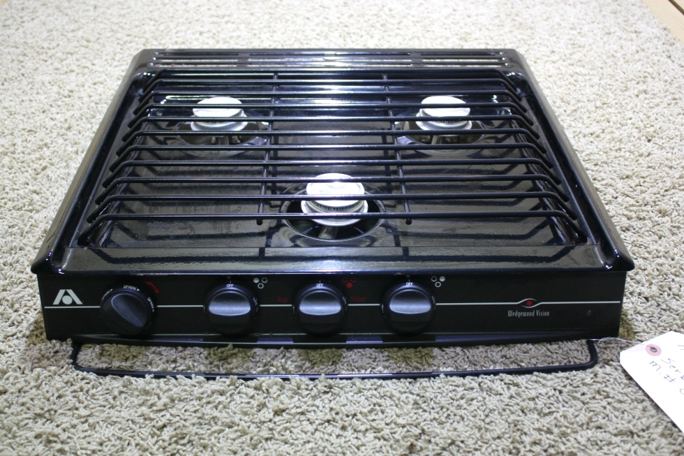 RV Appliances USED ATWOOD WEDGEWOOD VISION 3 BURNER COOKTOP CV32BP