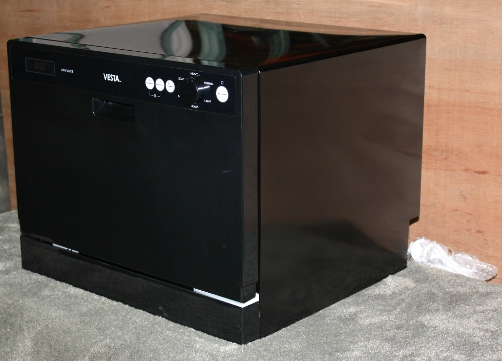 RV Appliances WESTLAND VESTA DWV322CB COUNTER TOP DISHWASHER RV
