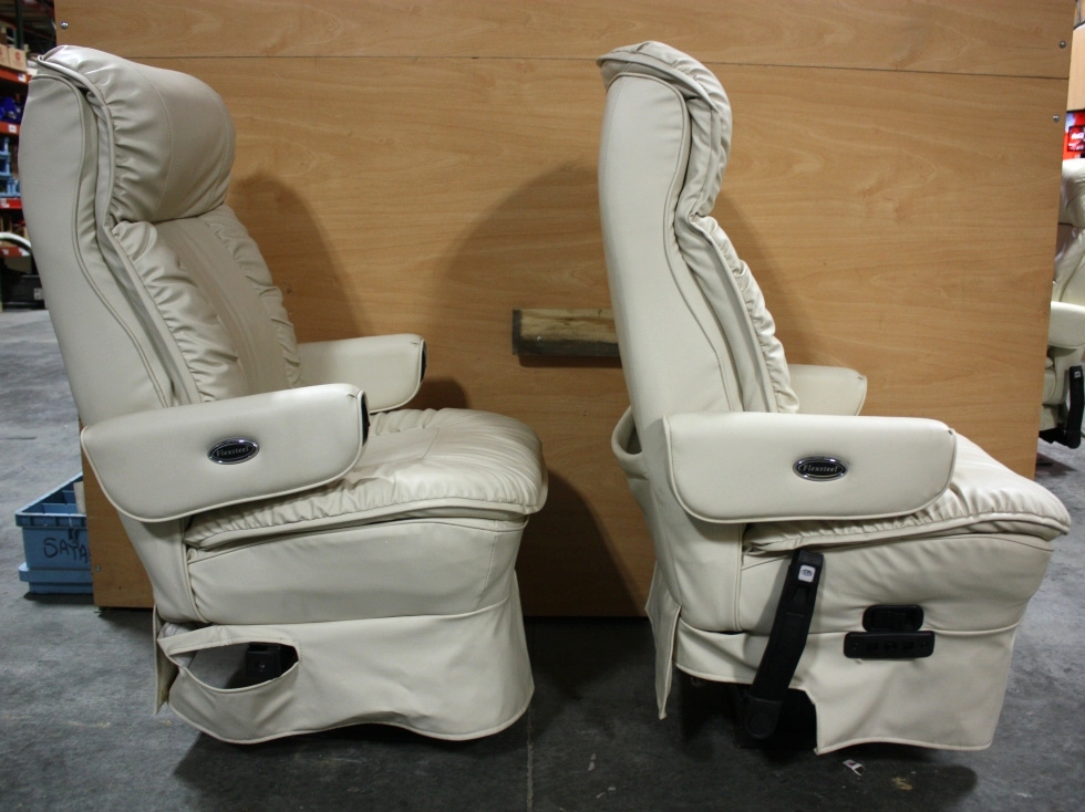RV Furniture USED LEATHER FLEXSTEEL RV CAPTAIN CHAIRS FOR