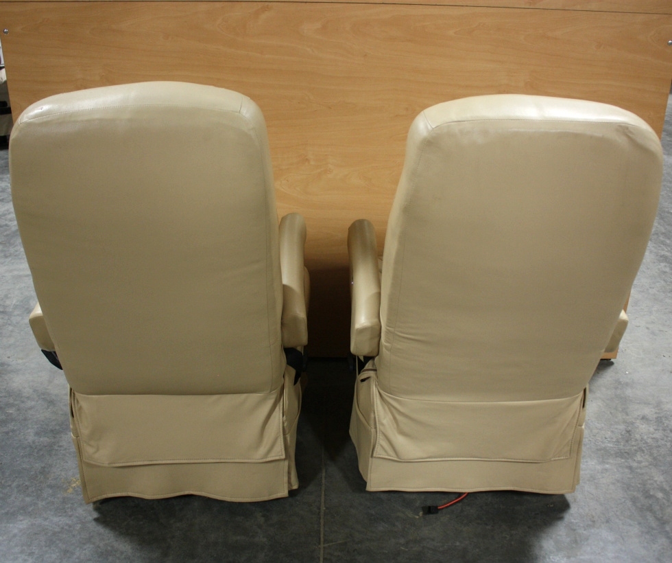 RV Furniture USED LEATHER FLEXSTEEL CAPTAIN CHAIR SET FOR
