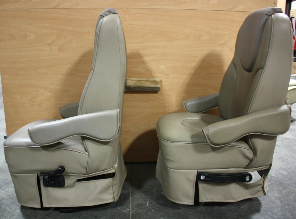 RV Furniture USED RV SET OF 2 TWO TONE CAPTAIN CHAIRS FOR